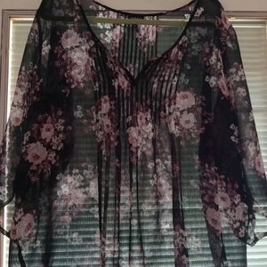 Torrid Sheet Floral Top 2x
